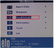 Recall Defaults option