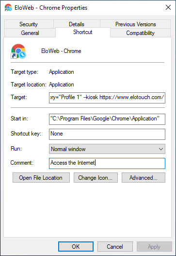 Kiosk Mode Shortcut