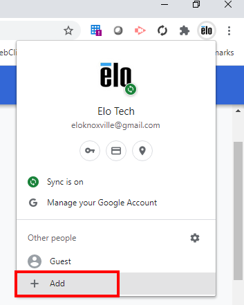 Add New User in Chrome