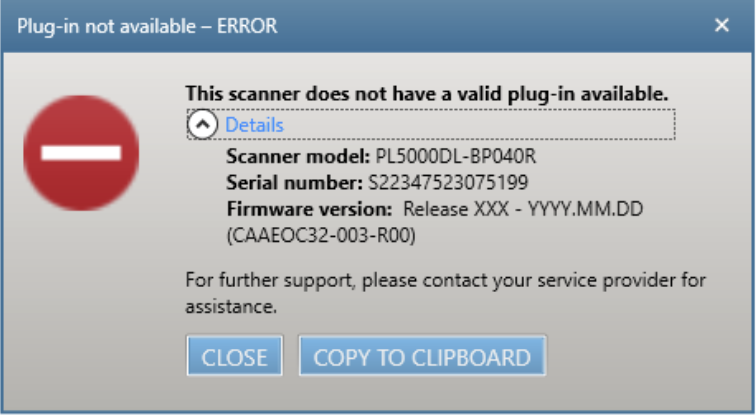 Plug-in not available error