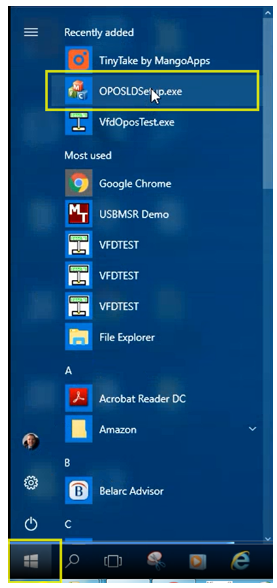 OPOS Setup