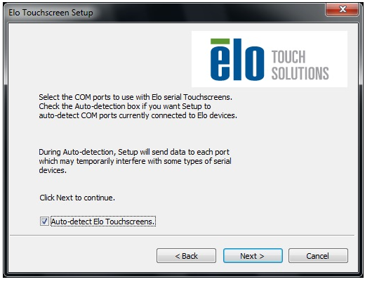 Auto-detect Elo Touchscreens option