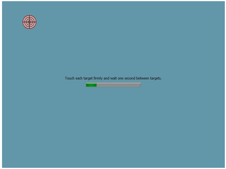 Touch calibration targets