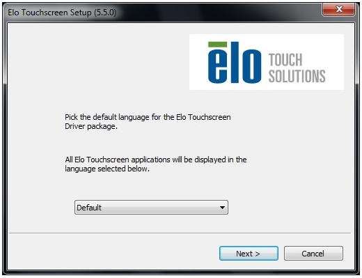 Language selection in EloSetup