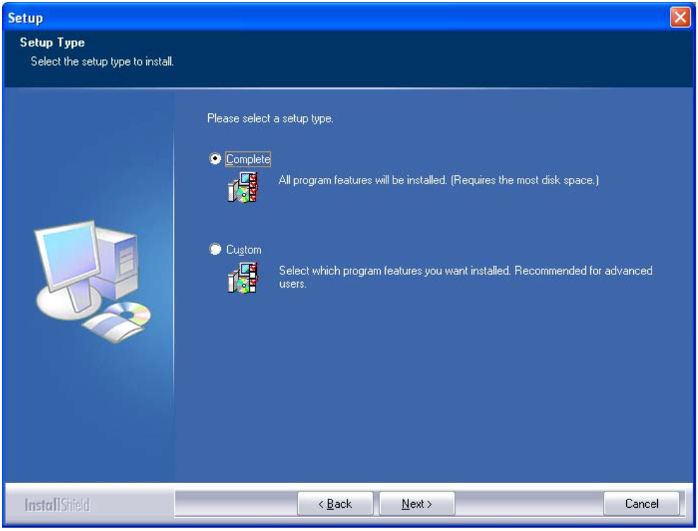 JPOS installer confirmation screen