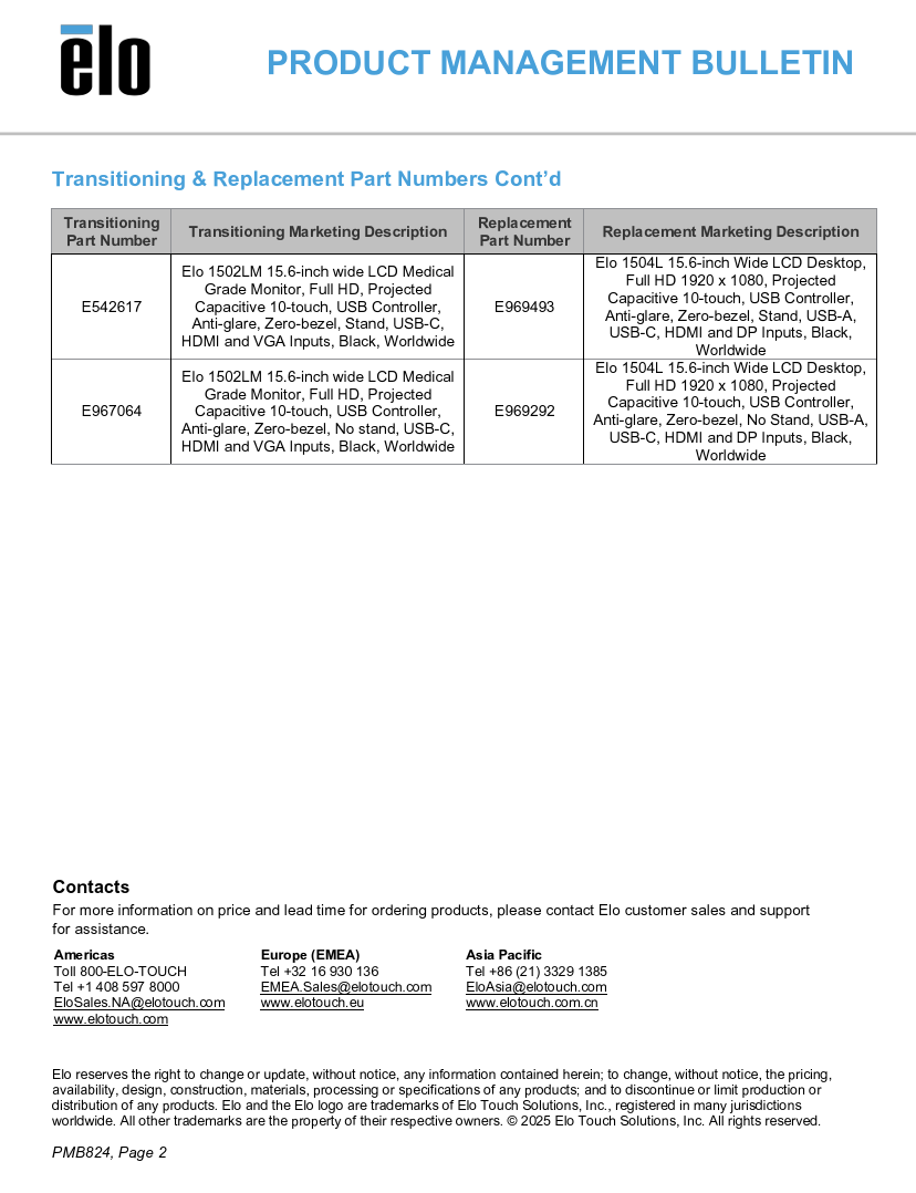 1502LM to 1504L Transition Notice Page 2