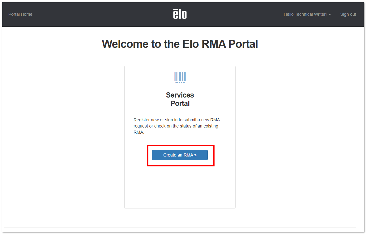 Create an RMA button