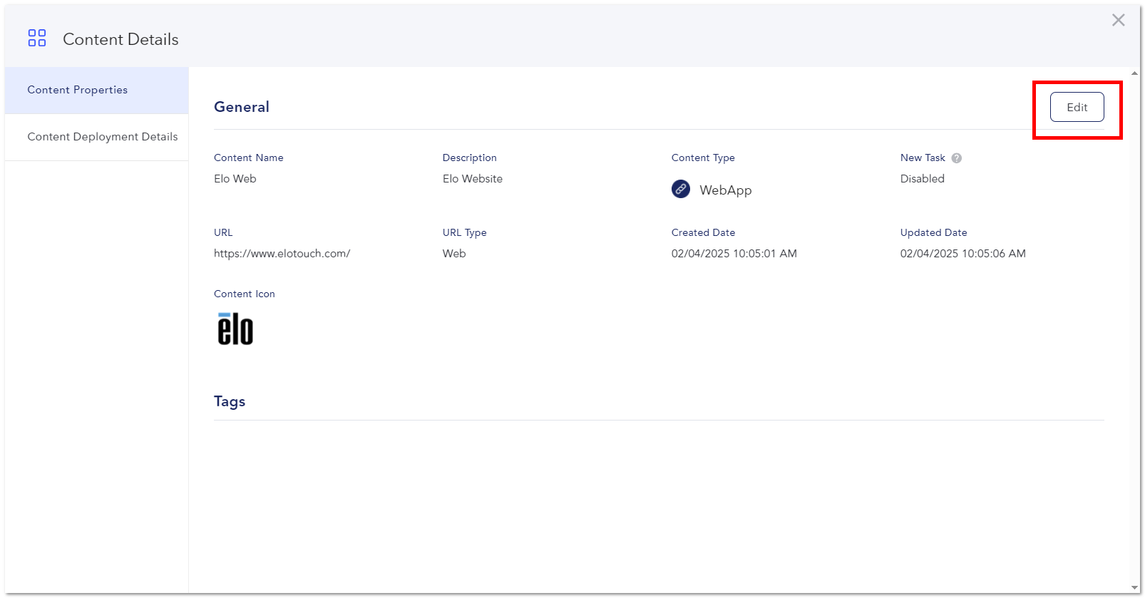 Редактировать WebApp