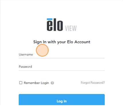 EloView ekran logowania