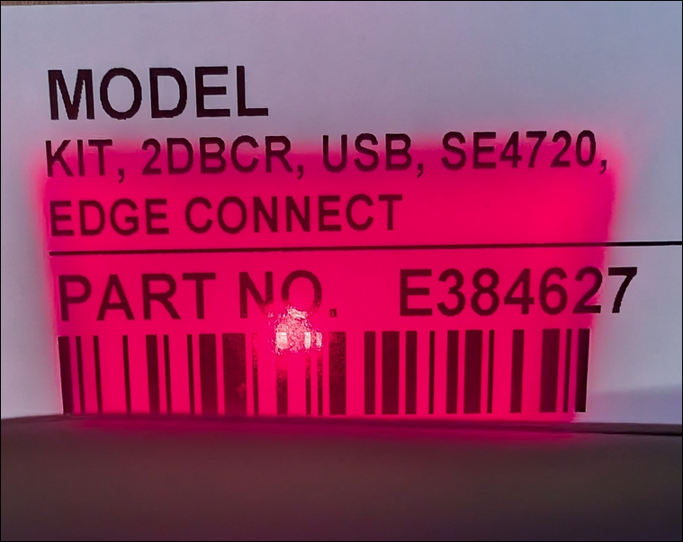 Escáner SE4720 con iluminación LED roja