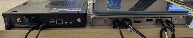 HDMI- und USB-Verbindungen