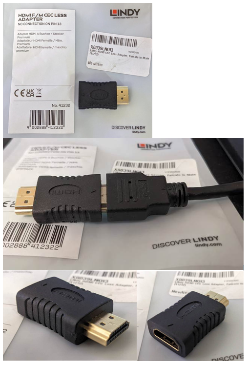 Lindy HDMI CEC Olmayan Adaptör Donanımı