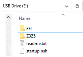 File copiati nella directory principale della chiavetta USB