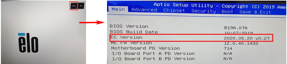 Güncellenen EC Sürümünü v0.27 BIOS'ta doğrulama