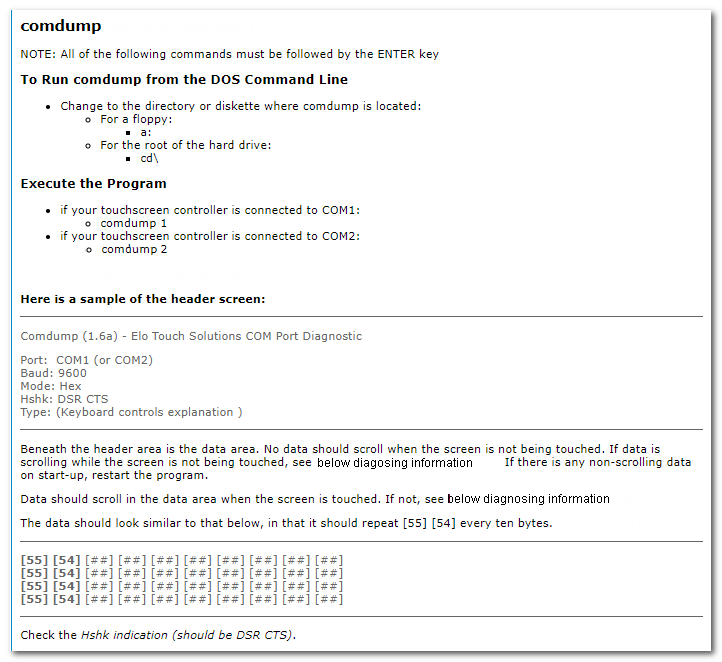 Comdump başlığı