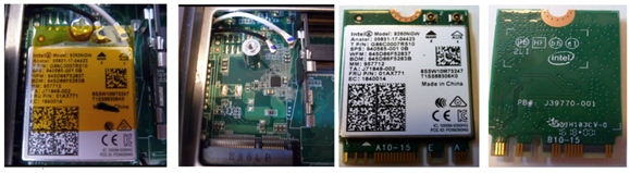 Localização do módulo WiFi Bluetooth dentro da unidade EloPOS
