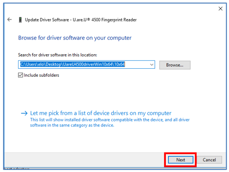 Install driver